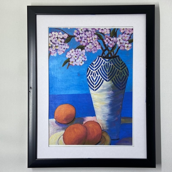 Kitchen Art Original Cherry Blossom Still Life  Art Print, Wall Decor Handmade - Picture 5 of 6